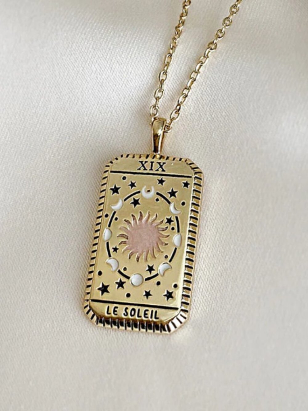 14K Gold Plated Le Soleil Necklace by Wanderlust + Co